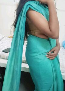 Elegant Green Saree