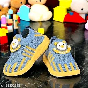 Attractive Colour Kids Knitted Slip-on Music Shoes