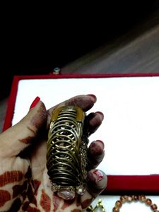 Beaded Shiny Bangle Bracelet