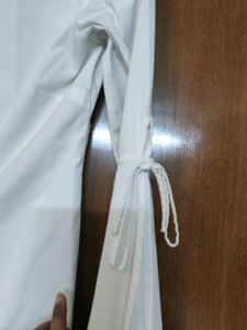 White Shirt With Stylish Sleeves