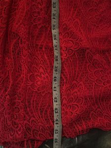 White Red Dress Length 45