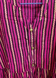 Pink Anarkali Kurti