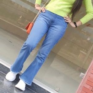 Flared Denim Jeans