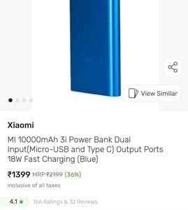 MI Powerbank 3i 10000mah Dual Input