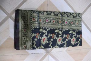 Elegant Black Saree Never Used Totally New
