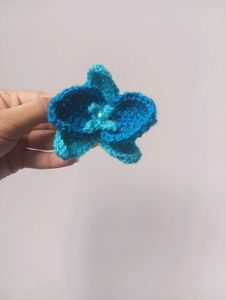 Handmade Crochet Orchid Hairclip