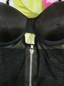 (1136)Black Mesh Lingerie Set