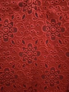 Red Floral Lace Top (Oriental/Chinese/Qipao/Cheong