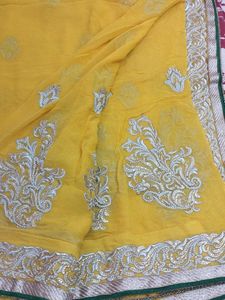 Elegant Yellow Saree
