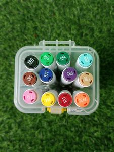 Combo Of Brush Pen And Double Sided highlighter