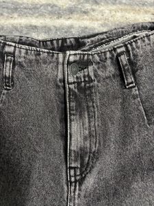 Grey Wash Wide Leg Jeans