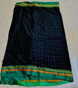 Black Colour Silk Saree