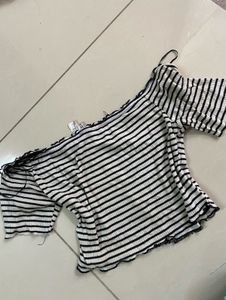 Striped Off-Shoulder Top