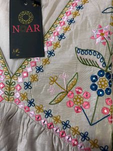 Blush Pink Alia Cut Premium Chanderi Silk