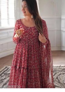 Viral Gown With Dupatta