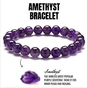 Amethyst Healing Crystal Bracelet