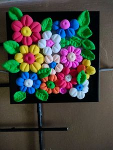 Beautiful Floral Clay Frame