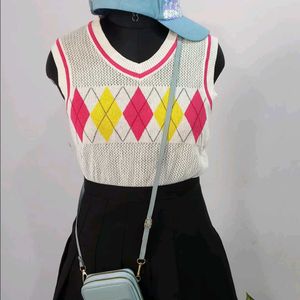 Cute vest Knit Top