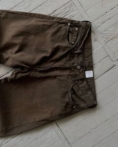 Brown Straight Leg Jeans