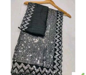 Saree With Sequence Work