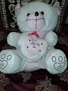 Adorable Plush Teddy Bear with Heart