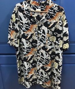 Used Japanese Print Shirt