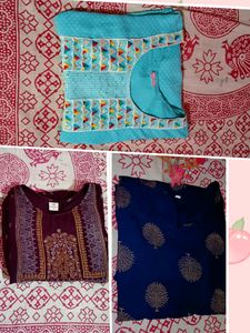 Rs - 279 Only Anarkari Frock Pack Of 3 😊