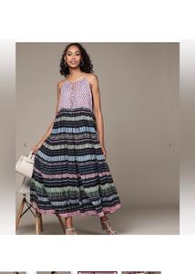 LABEL RITU KUMARPrinted Flared Dress with Tie-Up N