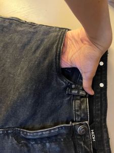 Acid Wash Denim Shorts