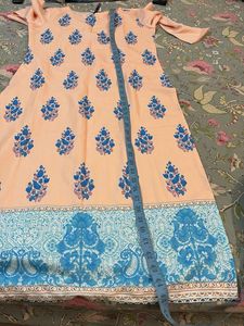 Elegant Floral Print Kurta