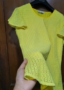 Yellow Cute Top