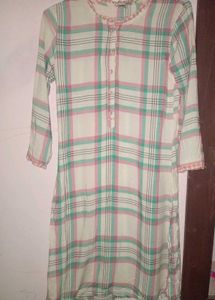 Plaid Tunic Top