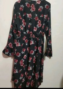 Black Dress Floral Print For 34 Bust