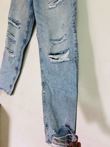 Ripped Light Wash Jeans