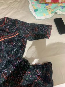 Antheaa Curve Size Chiffon Dress
