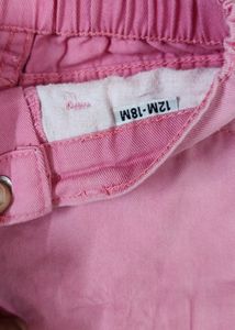 Combo For Ami Pink Shorts Set And Peach Dungree