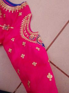 Pink Embroidered Blouse