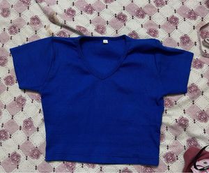 Blue V-Neck T-Shirt