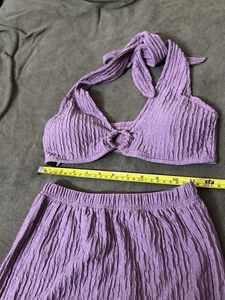 Rose Plum Coord Set Top And Skirt Party