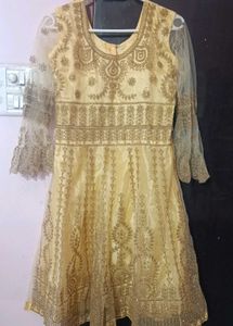 New Grand Gold Embroidery Sharara Set