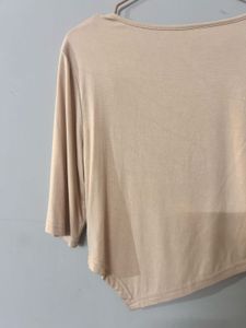 Elegant Beige Floral Top