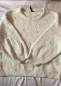 Cute Beeded Sweater + 1 Free T-shirt
