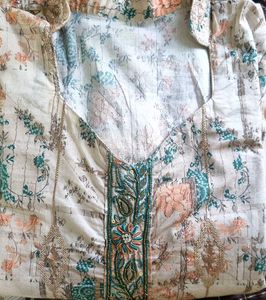 Floral Print Kurta Set With Pant