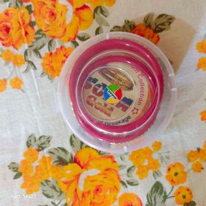 Red &amp; Gold Floral Bangles