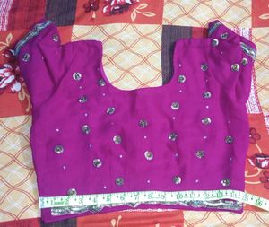 Purple 💜 Zari Work Saree