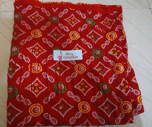 Red Women Printed Dupatta 1 Pcs