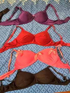 4 Cute Padded md 2 Non Pad Bra