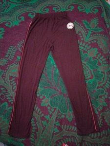 Burgundy Track Pants