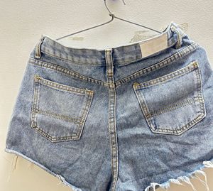 Distressed Denim Shorts