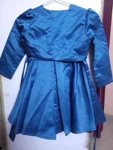 Navy Blue Frock With Jacket.